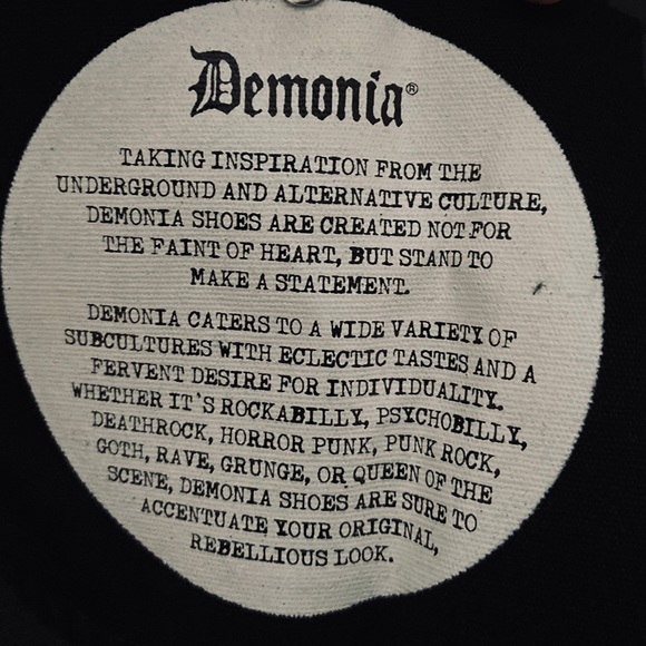 DEMONIA - SNEEKER CREEPER - Size UK 4 US 6 - BLACK Canvas - Picture 6 of 9